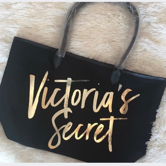 Victoria's Secret Handbags - NWT Victoria’s Secret black and gold tote.